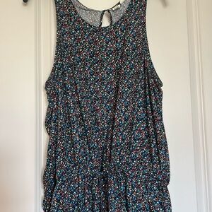 GAP Black and Blue Polka Dot Jumpsuit